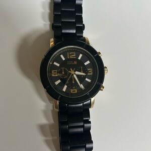 Swiss Hunter Black and Gold
Tone Chronograph Watch